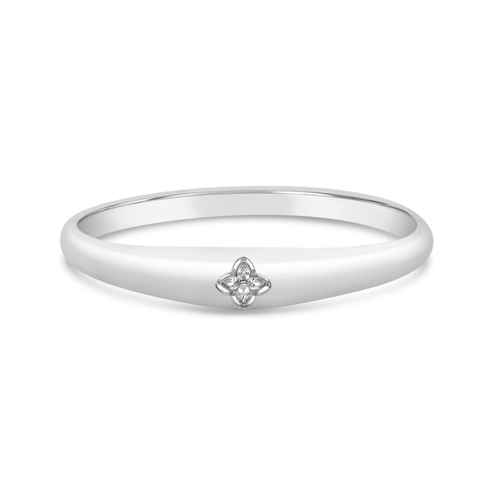 Rhodium Plated Cubic Zirconia Bracelet B1490RHODIUM