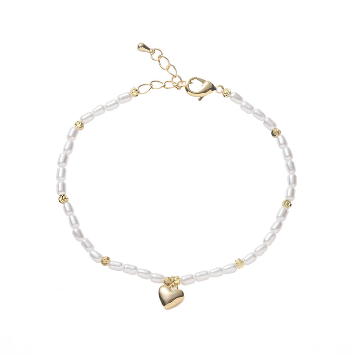 GOLD PLATED PEARL BRACELET B1646