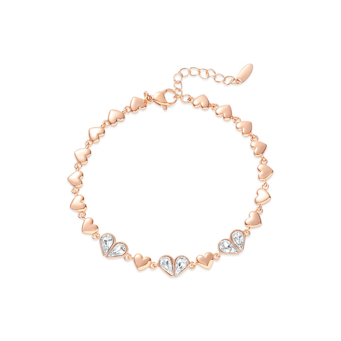 GOLD PLATED CRYSTAL BRACELET B1692