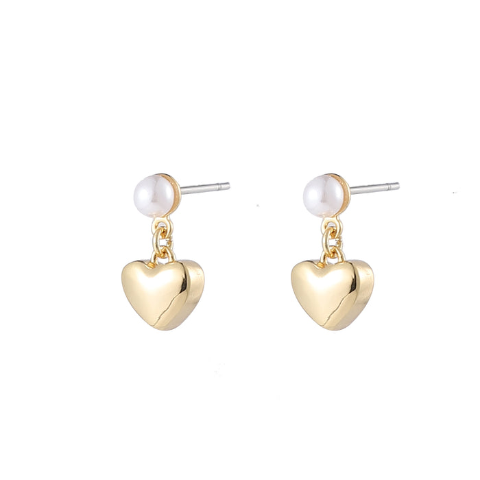 GOLD PLATED PEARL EARRINGS E1647
