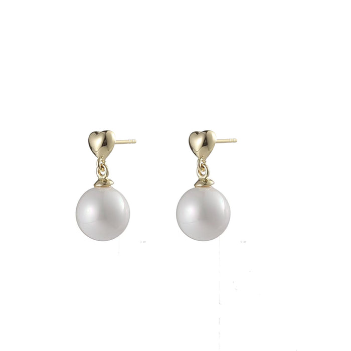 GOLD PLATED PEARL EARRINGS E1684