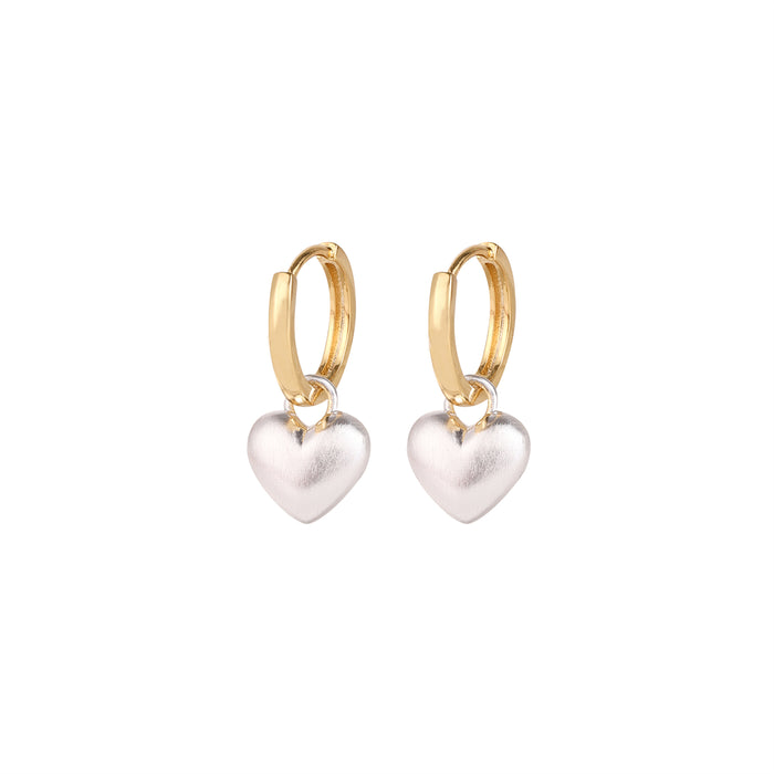 GOLD AND SILVER PLATED EARRINGS E1876