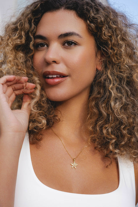 GOLD PLATED MOTHER OF PEARL NECKLACE N1669