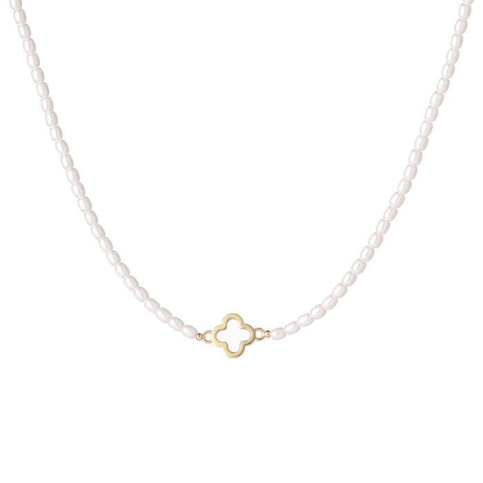 GOLD PLATED PEARL NECKLACE N1712