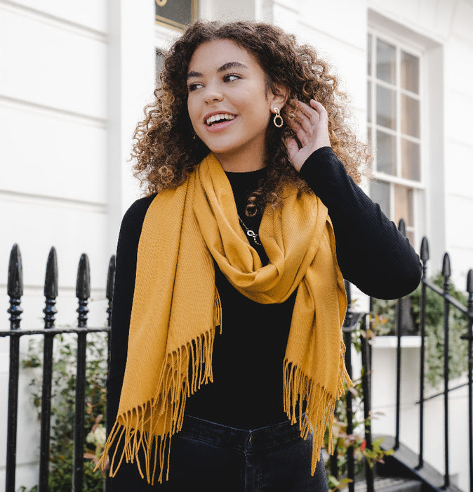 Celine Scarf colour Dijon -PAS7