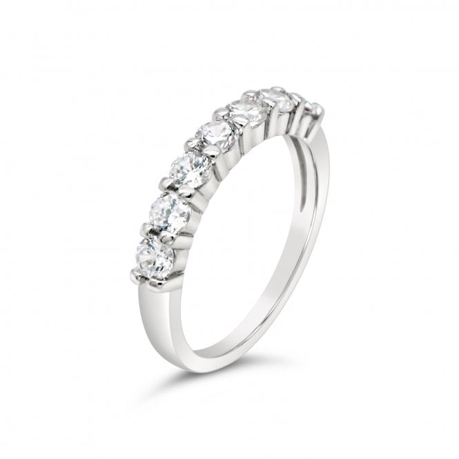 Rhodium Plated Cubic Zirconia Ring R335