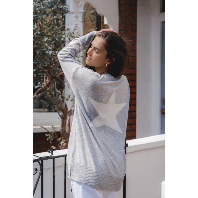 Lydia' our Cashmere Mix Jumper in Dove LYDIA - DOVE