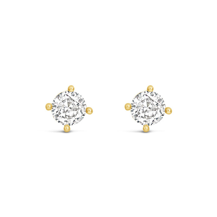 HYPOALLERGENIC18K GOLD PLATED EARRINGS WITH CUBIC ZIRCONIA STONES AND A FREE GIFT BOX -PACK OF 3,CODE A10