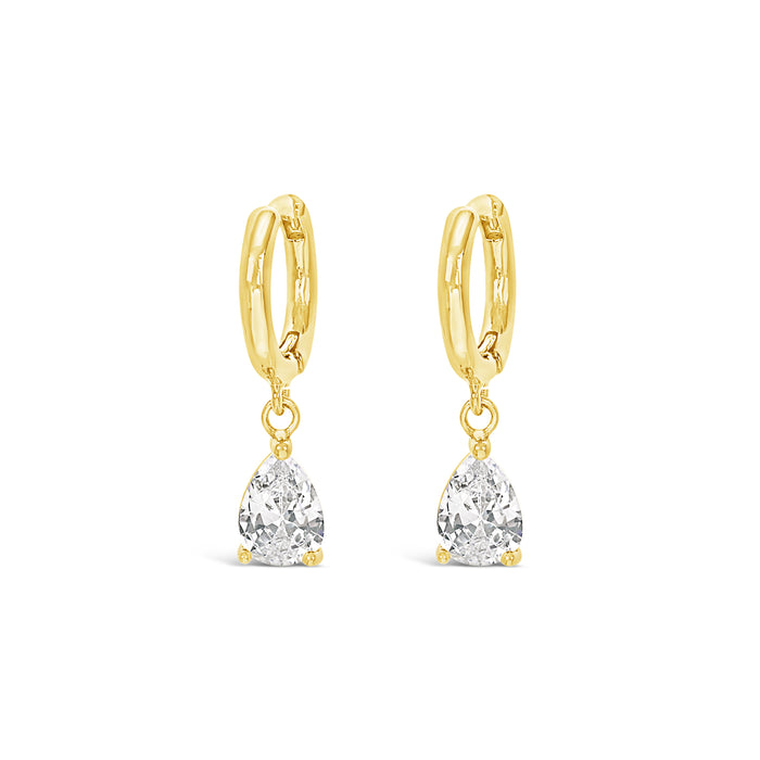 HYPOALLERGENIC 18K GOLD PLATED EARRINGS  WITH CUBIC ZIRCONIA STONES AND A FREE GIFT BOX PACK OF 3,CODE A12