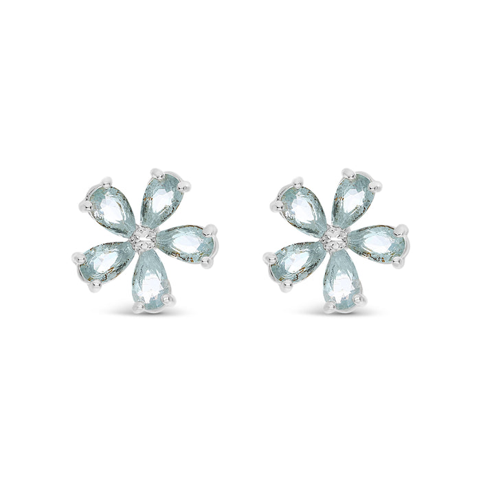 HYPOALLERGENIC SILVER PLATED EARRINGS WITH CUBIC ZIRCONIA STONES AND A FREE GIFT  BOX PACK OF 3,CODE A14