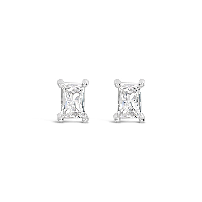 HYPOALLERGENIC SILVER PLATED EARRINGS WITH CUBIC ZIRCONIA STONES AND A FREE GIFT  BOX PACK OF 3,CODE A15