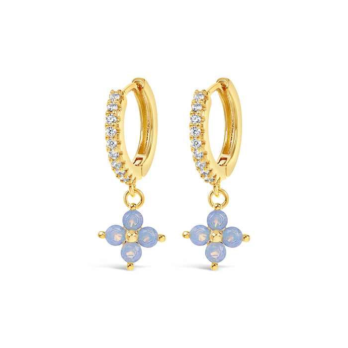 HYPOALLERGENIC 18K GOLD PLATED EARRINGS  WITH CUBIC ZIRCONIA STONES AND A FREE GIFT BOX PACK OF 3,CODE A17