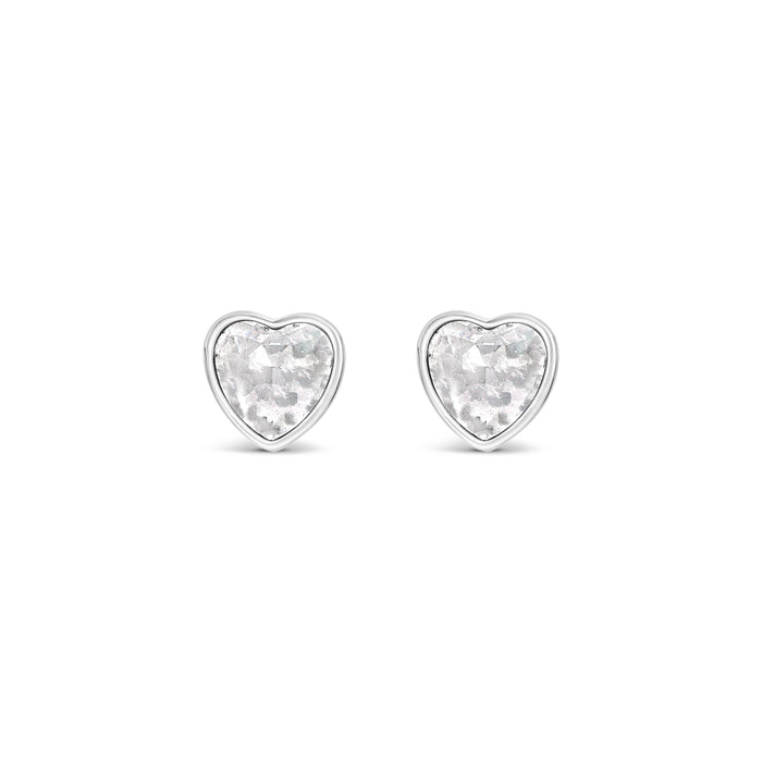 HYPOALLERGENIC SILVER  PLATED EARRINGS WITH CRYSTAL  STONES AND A FREE GIFT BOX PACK OF 3,CODE A45