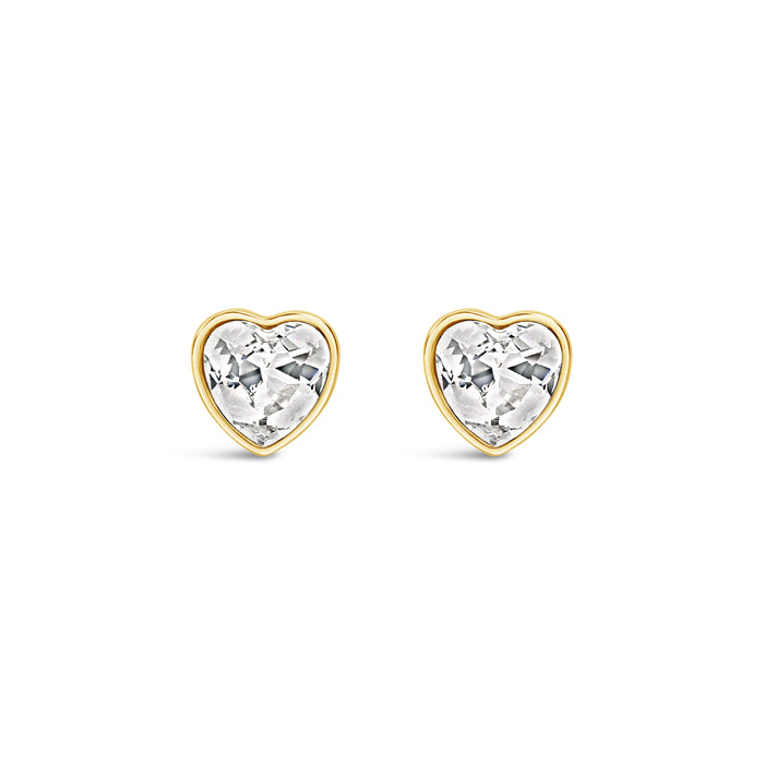 HYPOALLERGENIC 18K GOLD PLATED EARRINGS  WITH CRYSTAL  STONES AND A FREE GIFT BOX PACK OF 3,CODE A50