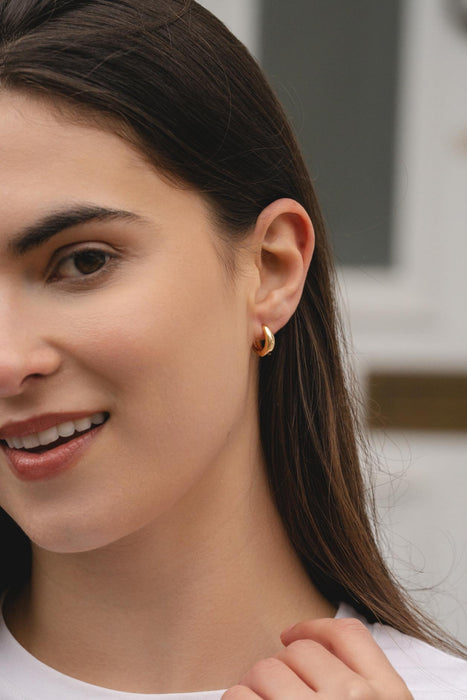 HYPOALLERGENIC 18K GOLD PLATED EARRINGS WITH A FREE GIFT BOX,CODE A51