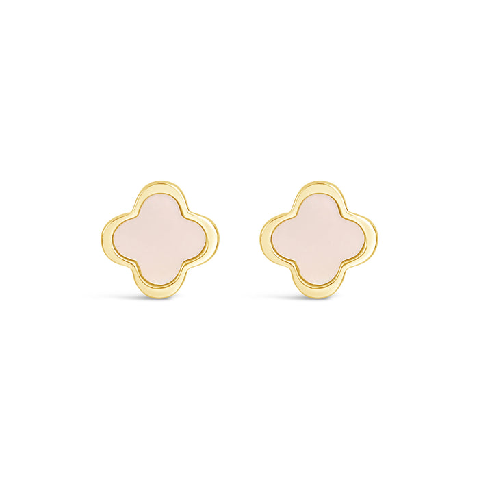 HYPOALLERGENIC 18K GOLD PLATED EARRINGS WITH MOTHER OF PEARL,COMES WITH A FREE GIFT BOX  PACK OF 3,CODE A57
