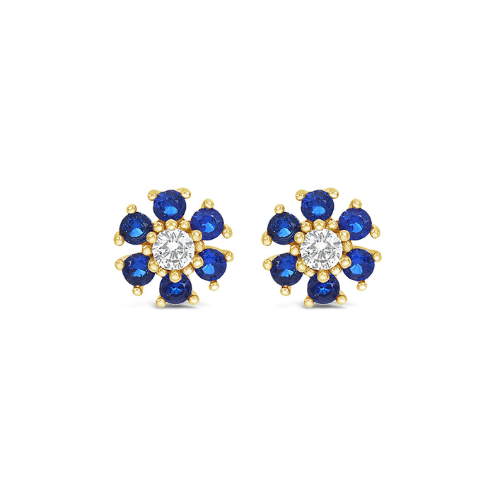 HYPOALLERGENIC 18K GOLD PLATED EARRINGS  WITH CUBIC ZIRCONIA STONES AND A FREE GIFT BOX PACK OF 3,CODE A60