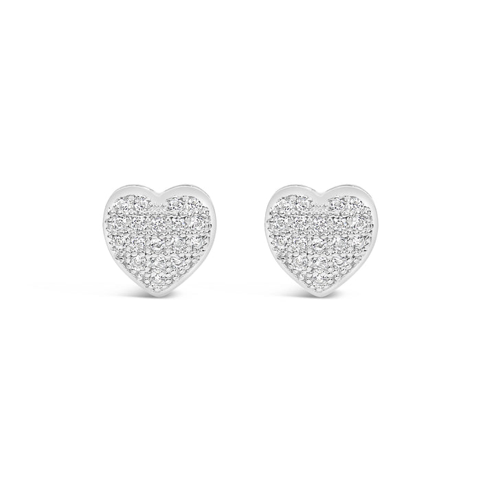 HYPOALLERGENIC SILVER PLATED EARRINGS WITH CUBIC ZIRCONIA STONES AND A FREE GIFT  BOX PACK OF 3,CODE A62