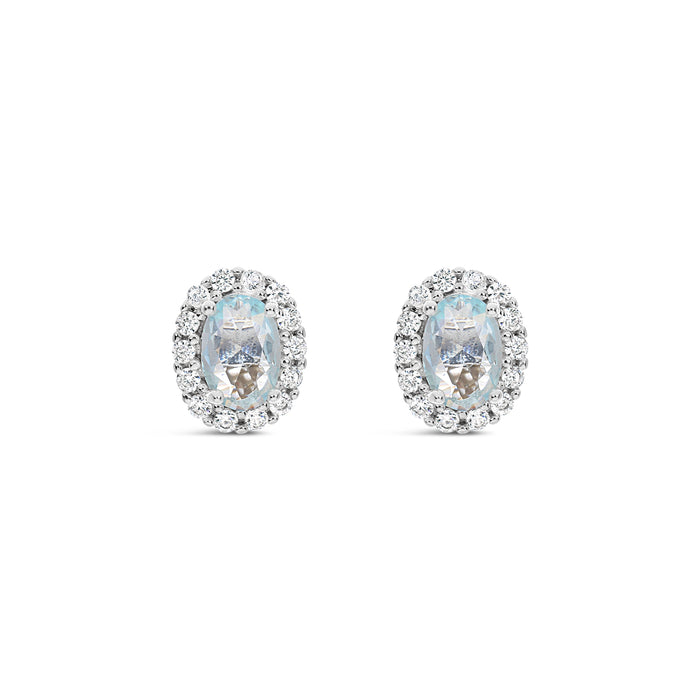HYPOALLERGENIC SILVER PLATED EARRINGS WITH CUBIC ZIRCONIA STONES AND A FREE GIFT  BOX PACK OF 3,CODE A73