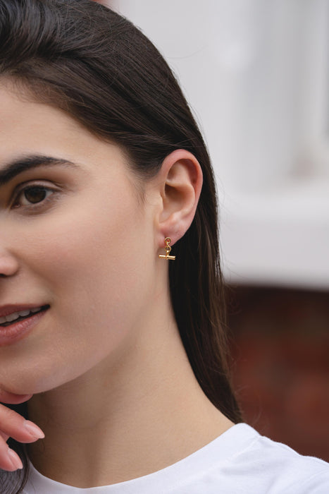 HYPOALLERGENIC 18K GOLD PLATED EARRINGS WITH A FREE GIFT BOX PACK OF 3,CODE A78