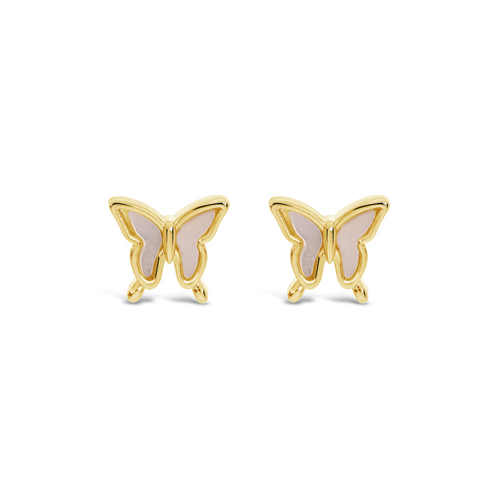 HYPOALLERGENIC 18K GOLD PLATED EARRINGS WITH MOTHER OF PEARL,COMES WITH A FREE GIFT BOX  PACK OF 3,CODE A90