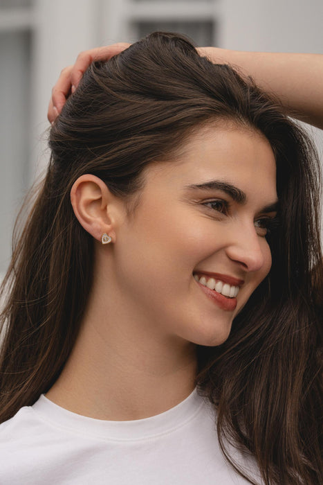 HYPOALLERGENIC 18K GOLD PLATEDEARRINGS  WITH MOTHER OF PEARL,CUBIC ZIRCONIA STONES AND A FREE GIFT BOX  PACK OF 3,CODE A92