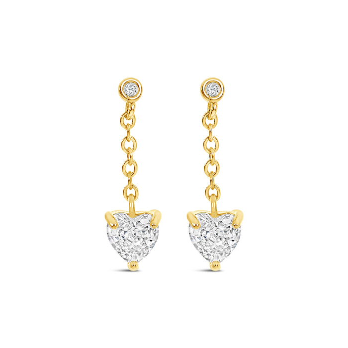 HYPOALLERGENIC 18K GOLD PLATED EARRINGS  WITH CUBIC ZIRCONIA STONES AND A FREE GIFT BOX PACK OF 3,CODE A94
