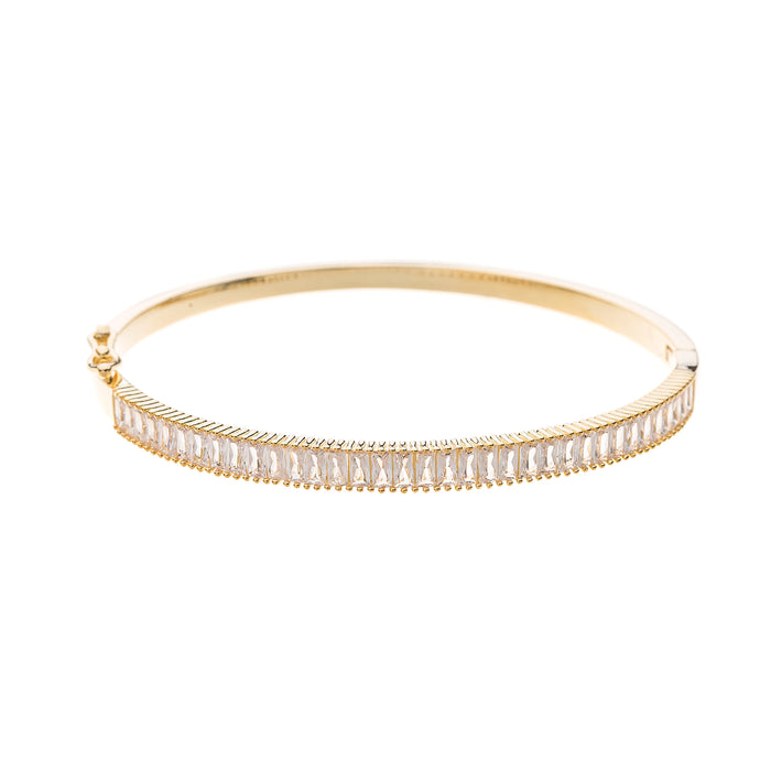 Gold Plated Cubic Zirconia Bracelet B1488GOLD