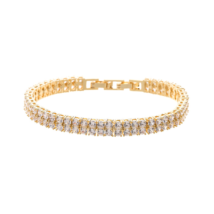 Gold Plated Cubic Zirconia Bracelet B1498