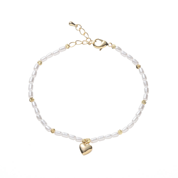 GOLD PLATED  PEARL BRACELET B1646