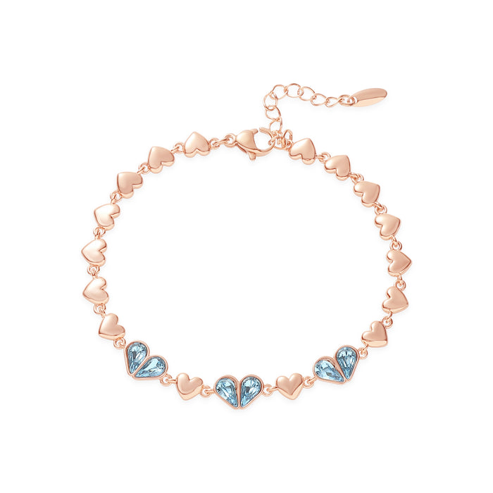 GOLD PLATED CRYSTAL BRACELET B1691