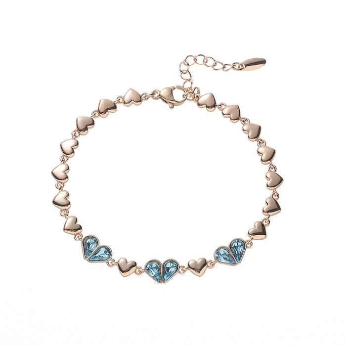 GOLD PLATED CRYSTAL BRACELET B1691