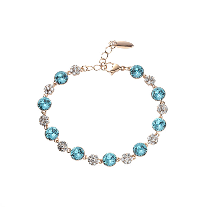 GOLD PLATED CRYSTAL BRACELET B1698