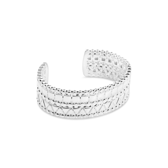 SILVER PLATED BRACELET  B1987SILVER WITH A FREE GIFT BOX.