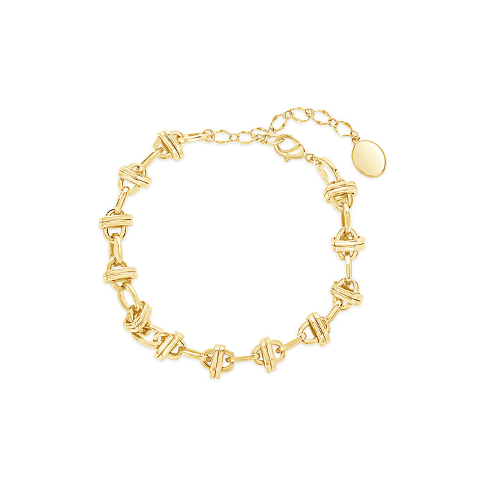 14K GOLD PLATED BRACELET WITH A FREE GIFT BOX.