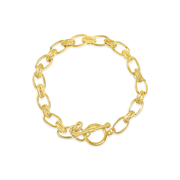 14K GOLD PLATED BRACELET WITH A FREE GIFT BOX.