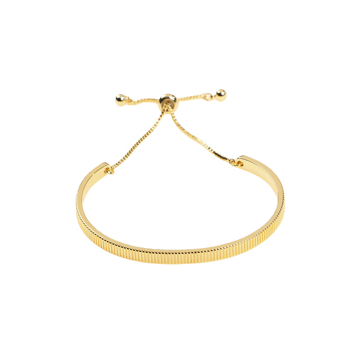 18K GOLD PLATED BRACELET B2050GOLD WITH A FREE GIFT BOX.