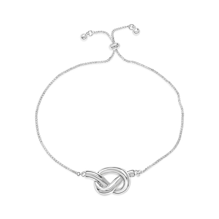 SILVER  PLATED BRACELET B2155SILVER WITH A FREE GIFT BOX.