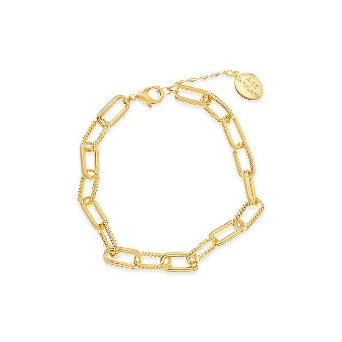 14K GOLD PLATED BRACELET .B2162 WITH A FREE GIFT BOX.