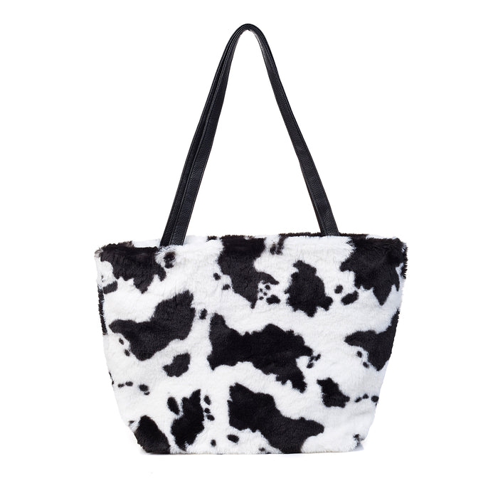 BAG21BLACKCOWPRINT