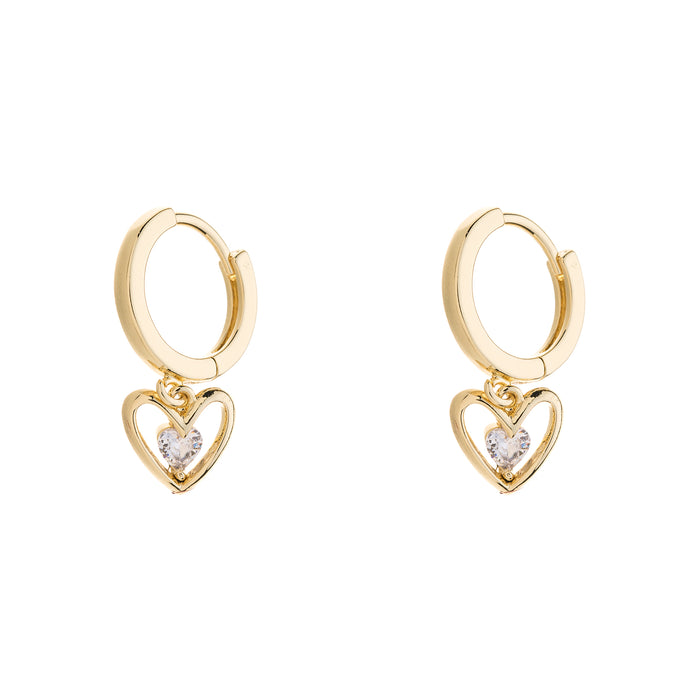 Gold Plated Cubic Zirconia Earrings E1506