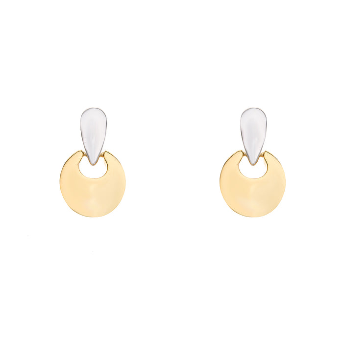 Rhodium and Gold Plated Earrings E1524