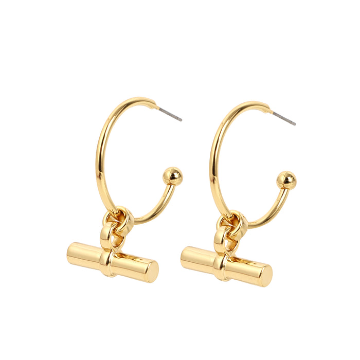 GOLD PLATED  EARRINGS E1926GOLD