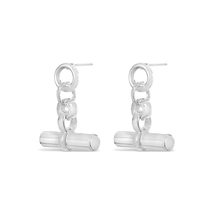 SILVER PLATED EARRINGS WITH A FREE GIFT BOX.E1928SILVER