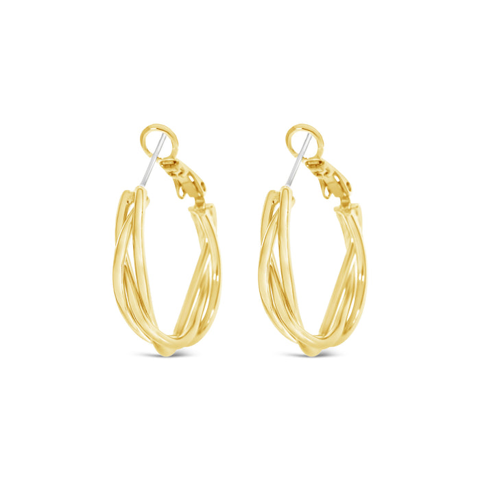 18K GOLD PLATED EARRINGS WITH A FREE GIFT BOX.E2002GOLD