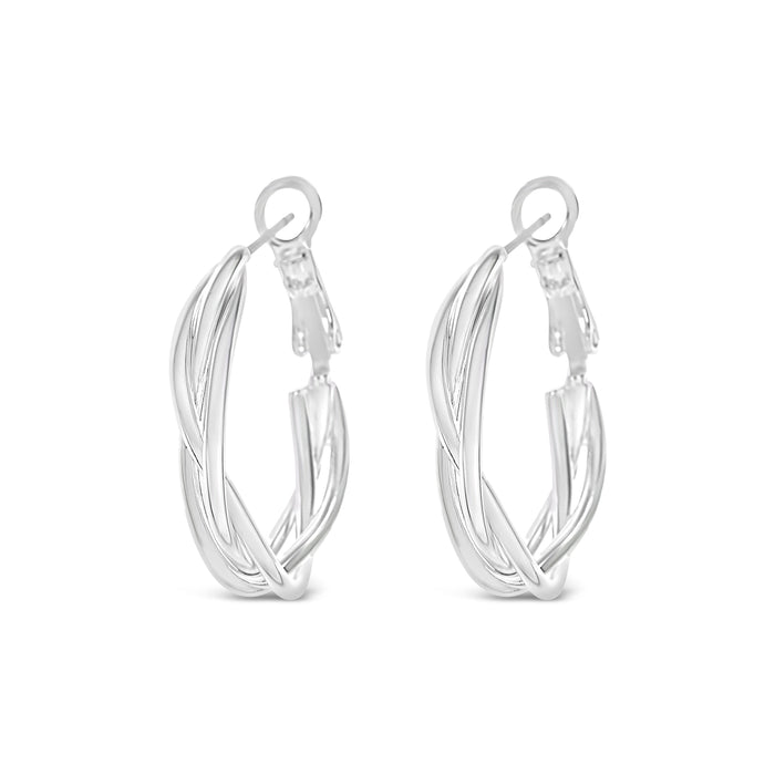 SILVER PLATED EARRINGS.WITH A FREE GIFT BOX.E2002SILVER