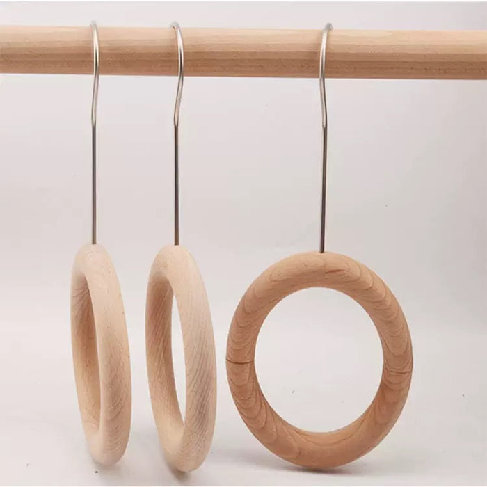 WOODEN SCARF HANGER PACK OF 10
