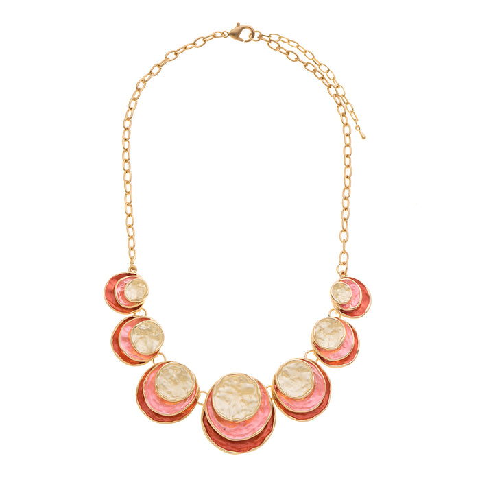 N1327 YELLOW/ORANGE NECKLACE