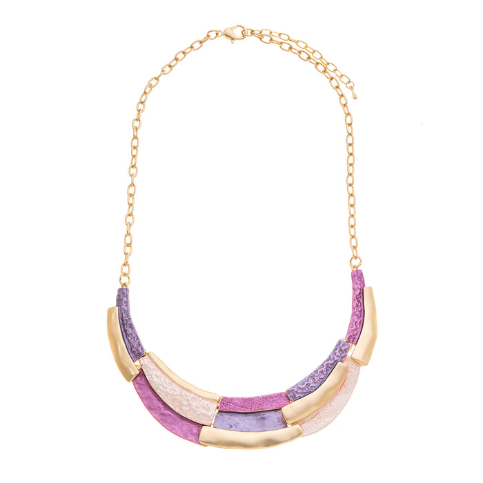 N1339 PINK/PURPLE NECKLACE