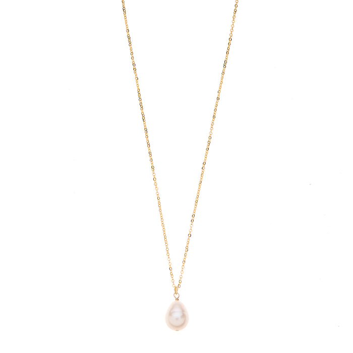 Gold Plated Fresh Water Pearl Necklace N1526